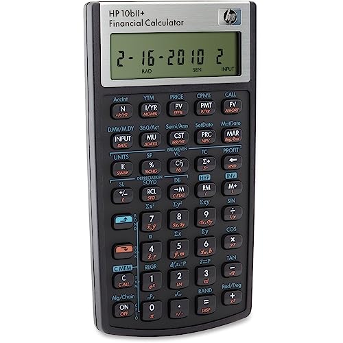 HP 10bII+ Financial Calculator for Business, Finance & Student Use