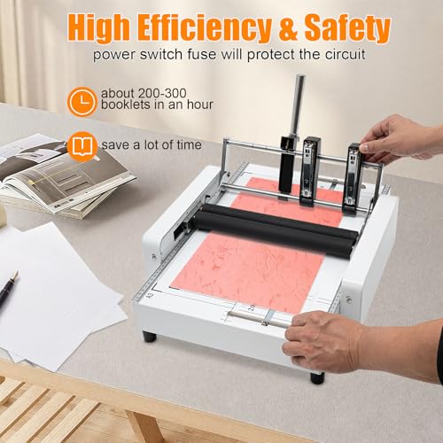 A3 110V Booklet Folding Binding Machine - Automatic Paper Maker for Offices & Print Shops