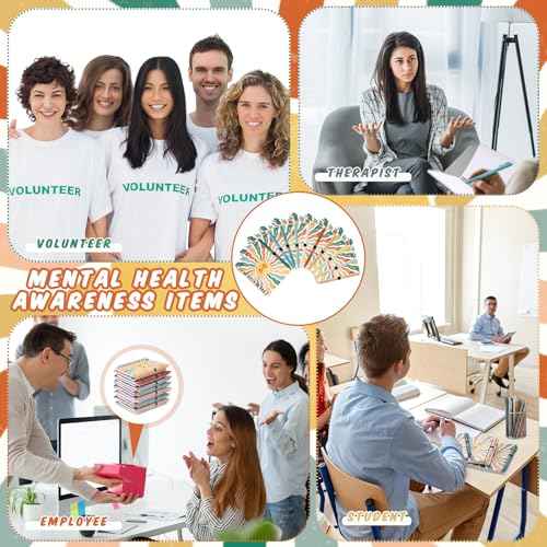 Thenshop 60 Pcs Bulk Mental Health Awareness Items Self Care Gifts Positive Affirmation Journals & Pens Inspirational Spiral Notebooks for Boss Employee Staff Coworker Student Teacher (Sunshine)