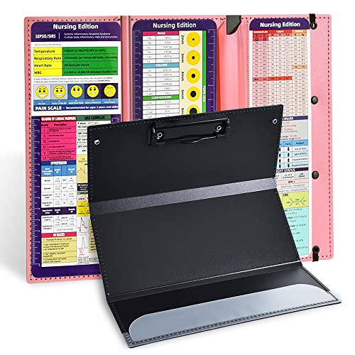 Pink Foldable Nursing Clipboard with 3-Layer Design – Vuzvuv 1pcs