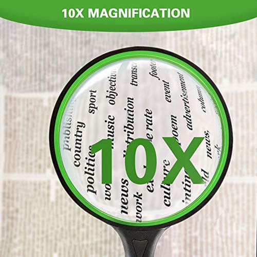 Celosia 75mm 10X Handheld Magnifying Glass for Seniors & Kids - Variation 1