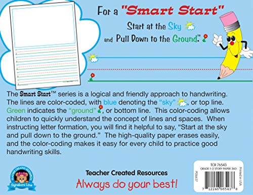 Teacher Created Resources Grade 1-2 Smart Start Story Paper - 360 Sheets
