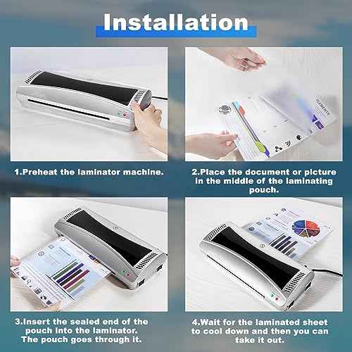 200 Pack Laminating Sheets, 5Mil 9" x 11.5" Laminating Pouches£¬Clear Thermal Laminating Plastic Paper Laminator Sheets, Holds 8.5 x 11 Inch Sheets (5 mil/200 pcs)