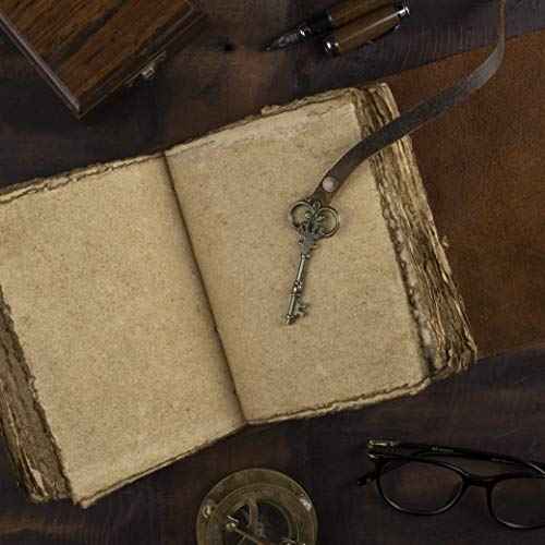 Vintage Leather Journal - Antique Handmade Deckle Edge Vintage Paper Leather Bound Journal - Book of Shadows Journal - Leather Sketchbook - Drawing Journal - Great Gift (Red Brown, 9"x6")