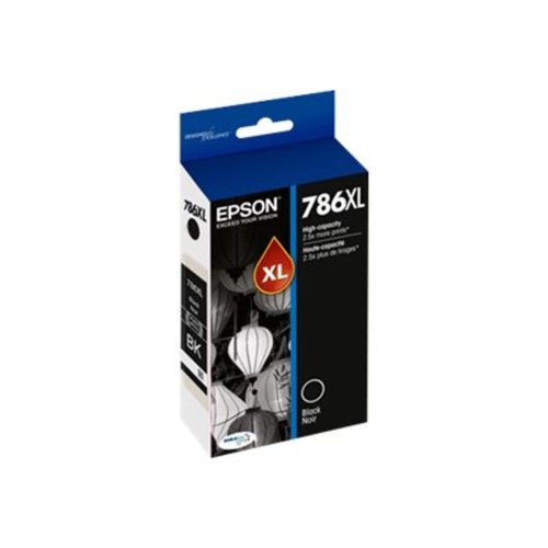 Epson T786 DURABrite Ultra Ink High Capacity Black Cartridge (T786XL120-S) for Select Workforce Printers
