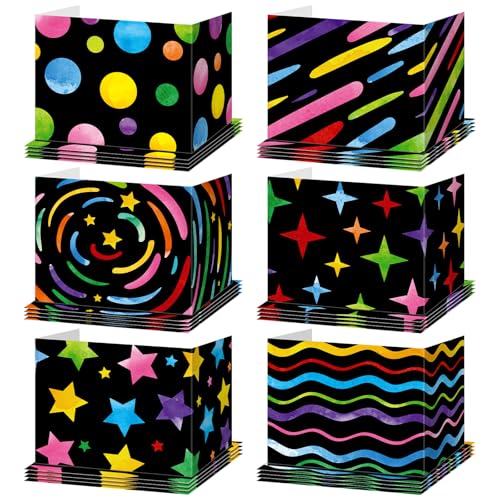 24 Pack Classroom Privacy Folders for Students, Chalkboard Design, Desk Dividers