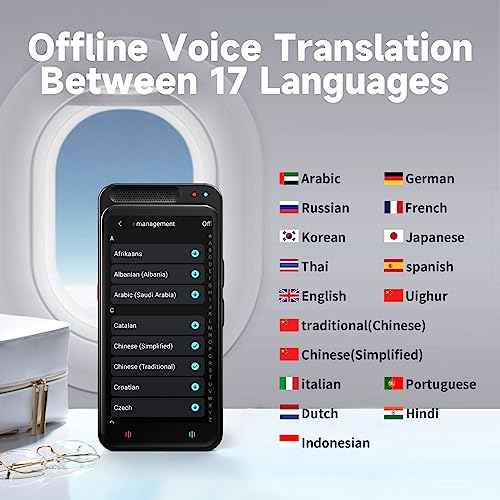 Language Translator Device No WiFi Needed, Upgraded VORMOR AI Translator Support ChatGPT, Two Way Real Time Voice Translation with 138+ Languages, Offline/Photo Translation for Business, Learning