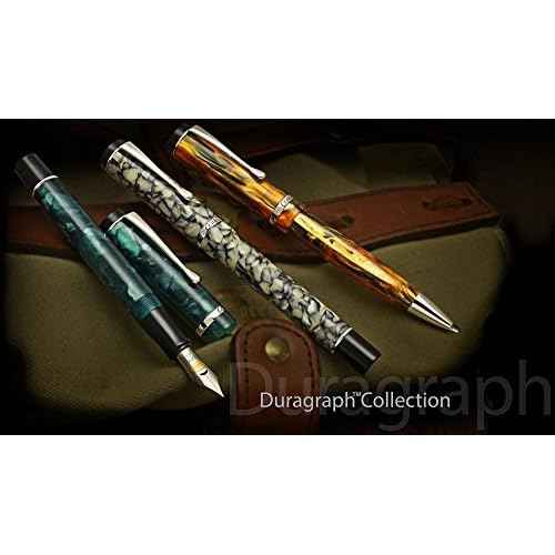 Conklin Duragraph Fountain Pen Forest Green - Stub Nib, Elegant Writing Tool for Calligraphy & Signatures