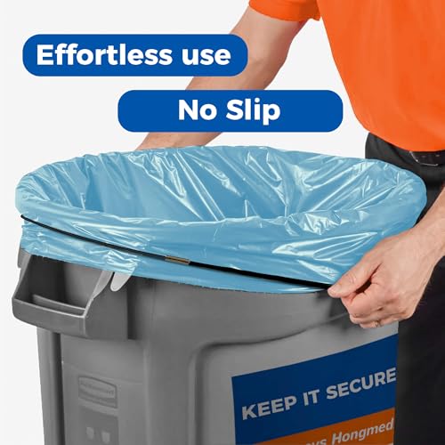Hongmed Large Trash Can Bands - Set of 3, Fits 32-55 Gallon Cans (Black/Blue/Green) - Large Elastic Rubber Bands