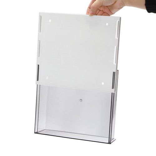 SOUJOY 2 Pack Self-adhesive Under Desk Drawer, Hidden Slide Out Organizer Tray, Plastic Under Table Attachable Hidden Storage Organizer for Office Home School Kitchen Sewing Table