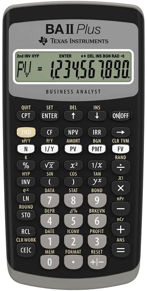 (Texas Instruments) Advanced Financial Calculator (BA II Plus)