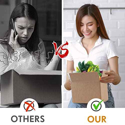 Nuanchu 10 Pieces Insulated Shipping Boxes Double Insulated with Aluminum Foil Liner 9" x 5" x 6" Cold Chill Thermal Insulation Reusable Small Mailing Box for Cold Food, Shipping, Mailing, Packing