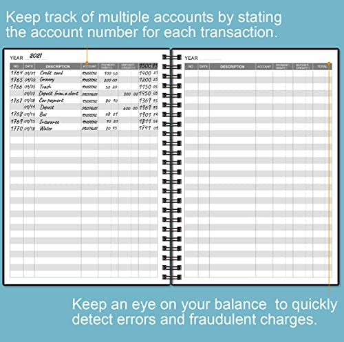Heveboik Accounting Ledger Book A5 64-Sheet 128 Pages Black 5.8 x 8.4