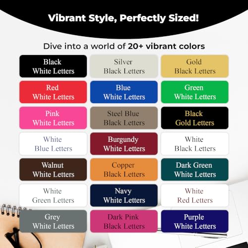 Custom Name Tag Badge 1"x3" with Magnetic/Pin Backing - Personalized Employee ID