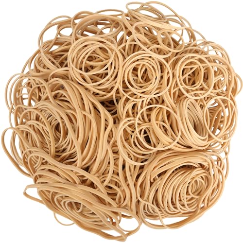 HAIDIBAO Rubber Bands Assorted Sizes 12/16/33, 4.8in Beige