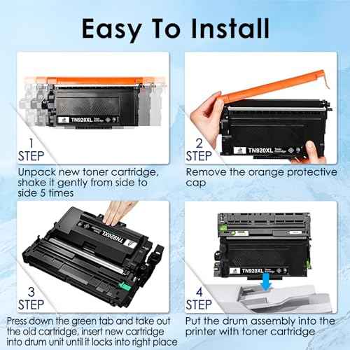 DOUBLE D TN920XL TN920 Toner Cartridge Compatible for Brother TN920 TN920XL with Chip Replacement with HL-L5210DW HL-L5210DN HL-L5210DWT HL-L6210DW HL-L6210DWT HL-L6310DW MFC-L6810DW (1 Black)