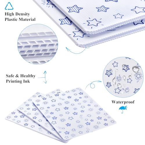 24-Pack Desk Dividers for Students, Waterproof Plastic Study Carrel Divider, Durable Testing Dividers for Classroom Teacher Supplies, Easy to Clean Privacy Shield Folder Boards for Student Desk White