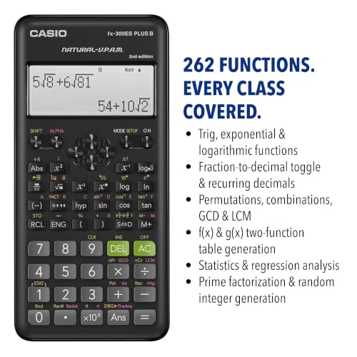 Casio FX-300ESPLSB-WAIT Scientific Calculator with Natural Textbook Display