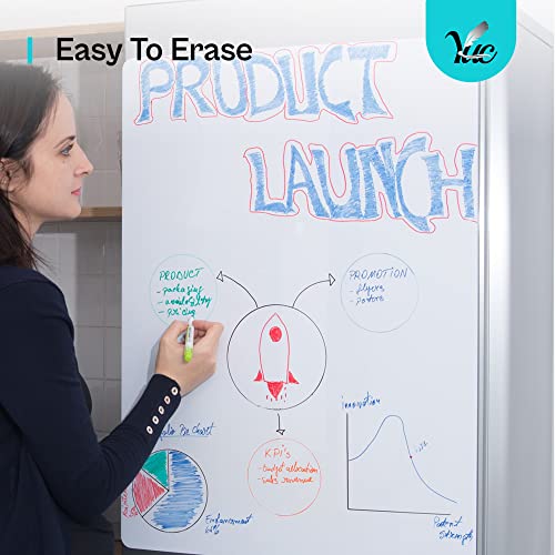 Large Magnetic Whiteboard - 29x21 inch - Dry Erase Board for Fridge