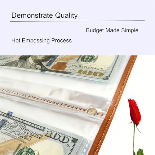 100 Envelopes Budget Binder for Savings Challenges, Organize Cash, Gift