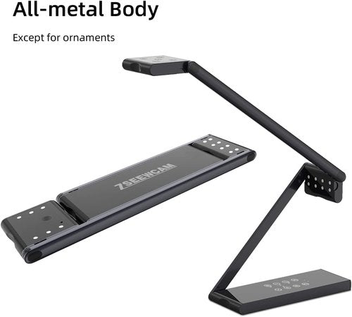 Regine Switzerland 13 MP USB Document Camera - 4K UHD A2 Capture with Dual LED Light & Auto Focus