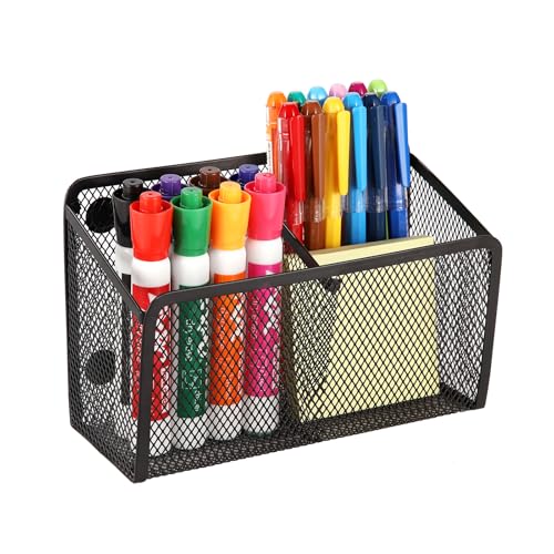 Ameceres 2-Slot Magnetic Pencil Holder Whiteboard & Locker Organizer - 1 Pack