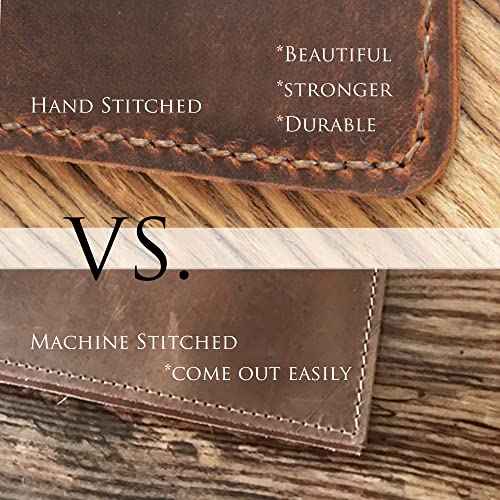 Distressed Leather Composition Notebook Cover; Gift For Student, Writer, Brown, 307C - Distressed Brown