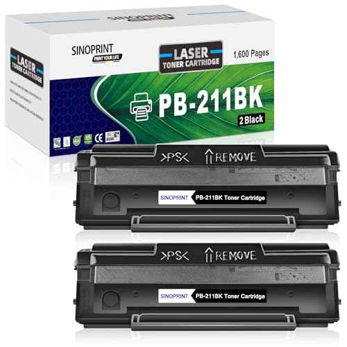 PB-211 Toner Cartridge Replacement for Pantum PB211 PB-211EV PB-210 Toner Compatible for Pantum P2502W M6552NW P2500W M6550NW M6500NW M6600NW M6602NW Printer Ink (Black,2-Pack)
