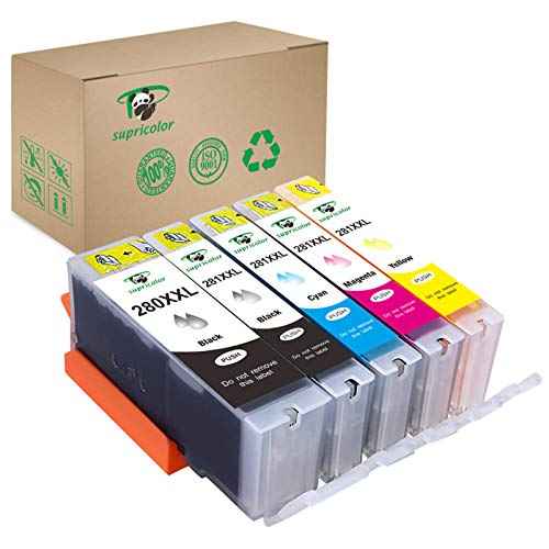 PGI-280XL CLI-281XL Ink Cartridges, Use with PIXMA TR8620 TR8520 TS9120 TR7520 TS6120 TS8120