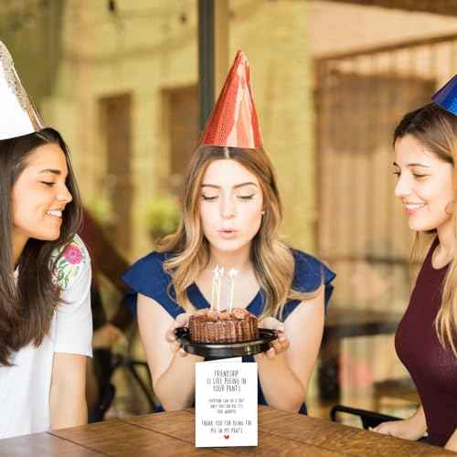Funny Best Friend Birthday Card, Friendship Day Card for Men Women, Cute Bestie Card, Friendship Gift For Her, Friendship Thank you Card for Him Her