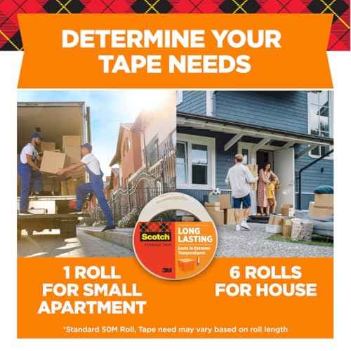 Scotch Storage Packaging Tape, 1.88 in 54.6 yd (48 mm x 50 m)