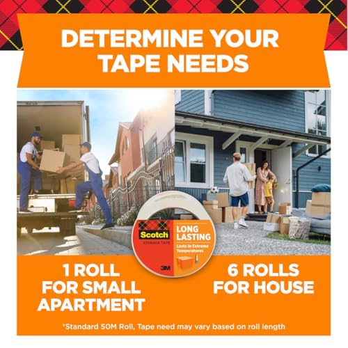 Scotch Long Lasting Storage Packing Tape Refill - 1.88 in x 54.6 yd, 1 Roll