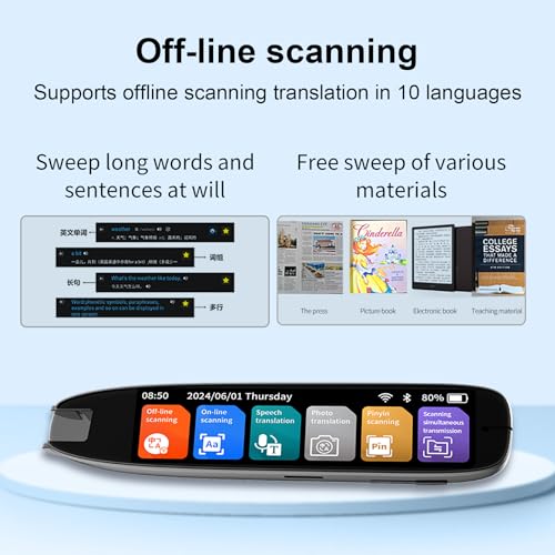 Boeleo 142-Language Translation Pen Scanner with Voice & Photo Translation