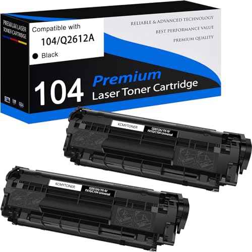 104 FX9 FX10 Compatible Toner Cartridge Replacement for Canon 104 Black Toner Cartridge Use for ImageClass D420 MF4150 MF4350d FAXPHONE L90 L120 Laser MN1319f 1012 1020 1022 3050 (2PACK)