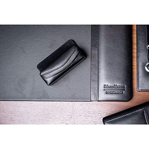 Dacasso Black Leather Business Card Holder