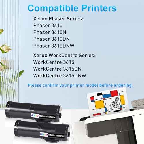 3610 3615 Toner Cartridge Replacement for Xerox 106R02722 106R02720 for Phaser 3610 3610N 3610DN 3610DNW, Workcentre 3615 3615DN 3615DNW Printer (High Yield-14,100 Pages, 2-Black)
