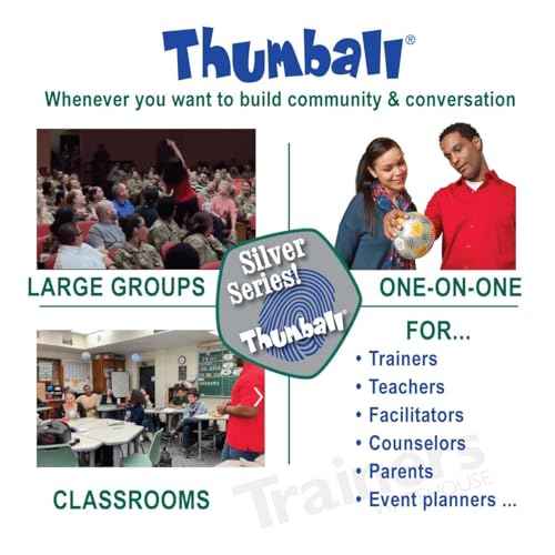 Trainers Warehouse 6" Thumball Collection, 32 Prompts for Conversation, Team Building, Relationship and Training