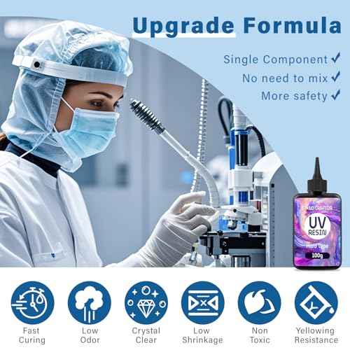 UV Resin 300g, Fast Curing Clear Epoxy Resin Hard Type for Jewelry Making, Craft, DIY