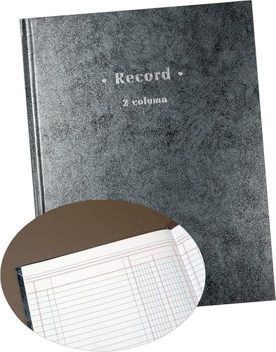 Staples Blue Marble Hardbound Ledger 2-Column 7.25x9.5 in