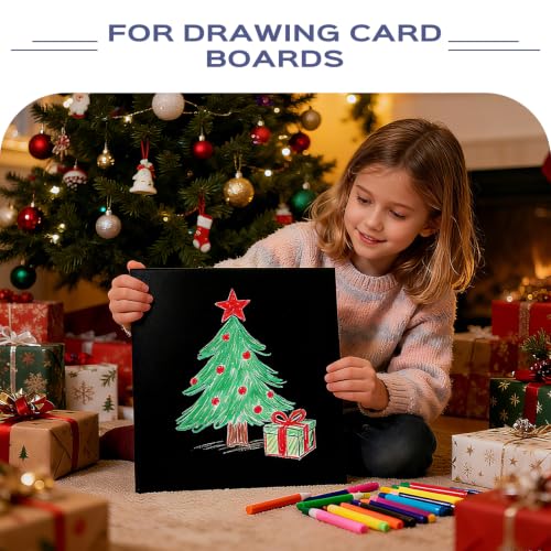 Golden State Art Foam Boards 5x7 Black 25 Pack 3/16 Inch Thick for Crafts & Projects