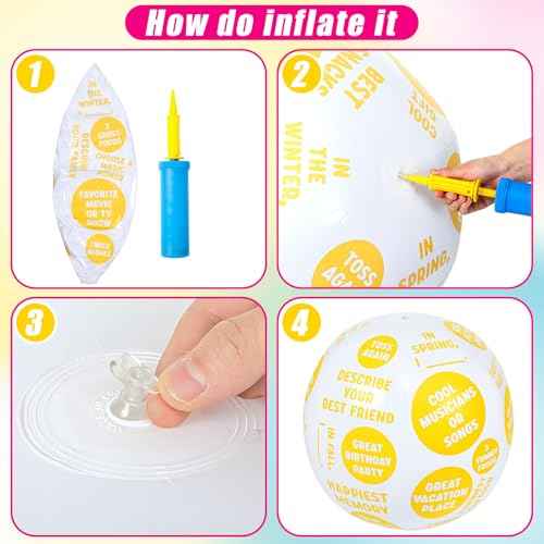 3 Pcs Coping Skills Balls 24 Inch Social Conversation Skill Development Breaking The Ice Anger Management Ball for Adult Fun Group Therapy Tool Games Activity