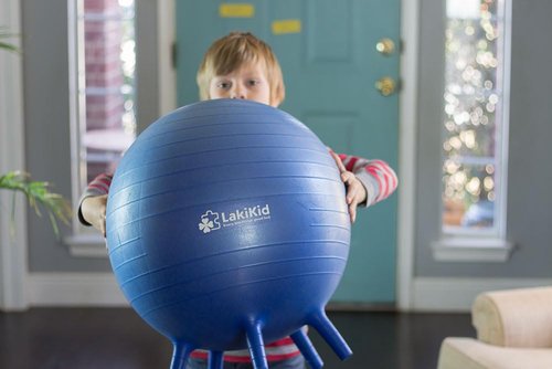 Balance Ball Chairs for Kids: LakiKid Flexible Seating Classroom Furniture- Stability Ball Chairs with Legs, Exercise Ball Chair, Yoga Ball Chair, Ideal Alternative Seating for Students (18"/45 CM)