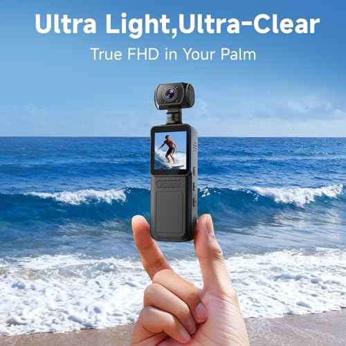 1080P HD Body Camera with Stabilization | 1500mAh Battery for 5Hrs Recording | WiFi & OTG Smartphone Connect | 180¡Æ Rotatable Lens | Wearable Camera for Vlogging, Motorcycle Riding, Police Evidence