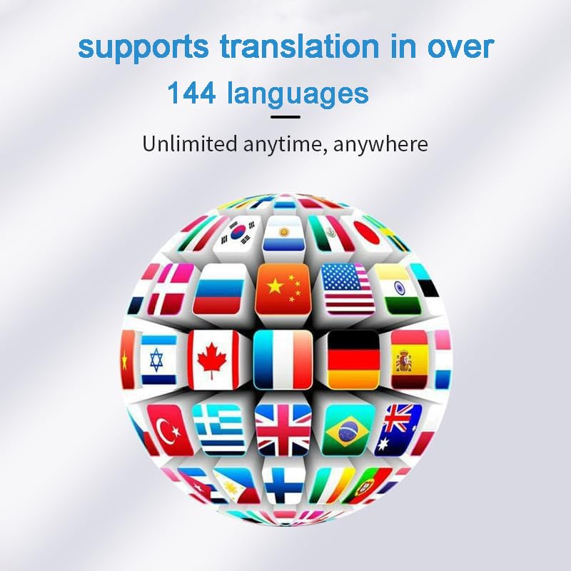 Bluetooth Translator Earbuds 144 Languages Real-Time Language Translator Headphones