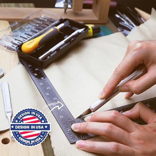 MulWark 16-Piece Precision Hobby Knife Set for Crafting & Modeling