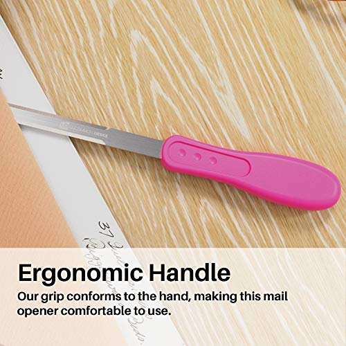 Pink Envelope Letter Opener - Hot Pink, 1 Pack, Office Mail Cutter