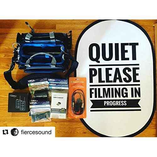 Large "Quiet Please Filming in Progress" Double-Sided Collapsible Reflective Sign - For Studio, Office, On-Location & Business Use - Ideal for Recording, Filming & Camera Crews - Large Size 24¡± x 36¡±