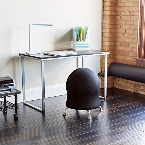 Safco Zenergy Ball Chair for Active Seating – Inflatable Anti-Burst Office Chair, Blue