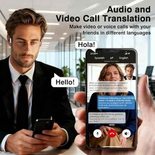 AI OWS Language Translator Earbuds, Real-Time 3-in-1 Translation Earbuds 144 Languages & Accents, Translation Device for Travel Business Learning,Black