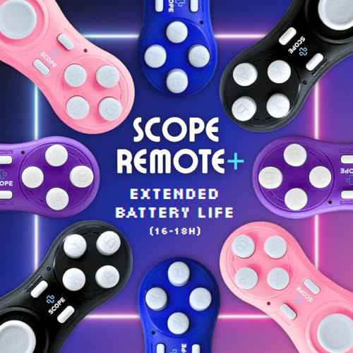 Scope Remote- Remote for Anki. Customizable with Anki Add-on, Compatible with Windows, Mac, iOS, iPad, and Android. Anki Clicker, Anki Controller. Midnight Black, Plus (16-18 Hours Battery)